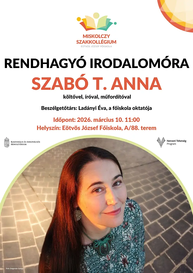 Rendhagyó irodalomóra Szabó T. Annával