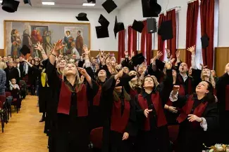 Januári diplomaátadó ünnepség az EJF-en.