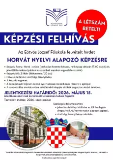 Horvát nyelvi alapozó képzés