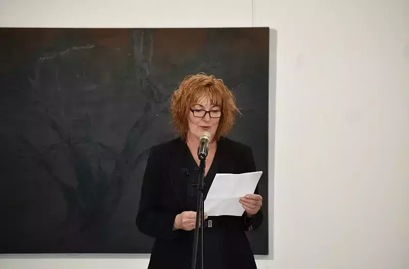 A kiállítás megnyitója.