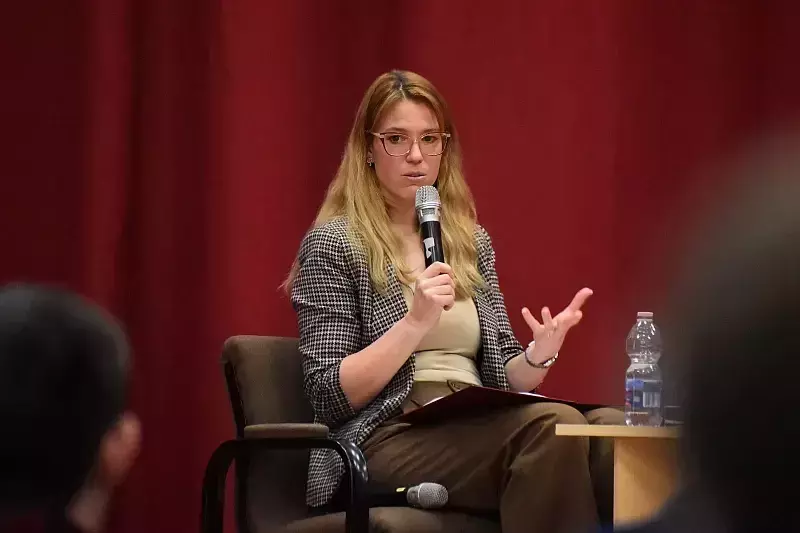 Braun Ákos előadása a főiskolán